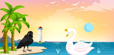 காகமும் அன்னப்பறவையும் - Crow And Swan - Short Moral Stories In Tamil காகமும் அன்னப்பறவையும் – Crow And Swan – Short Moral Stories In Tamil