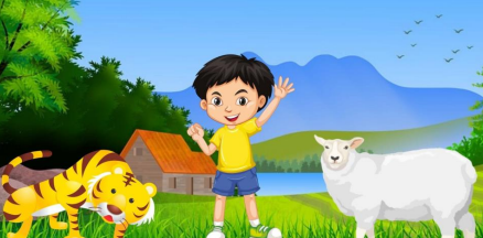 சிறுவன் மற்றும் புலி - Tiger And Young Boy சிறுவன் மற்றும் புலி – Tiger And Young Boy