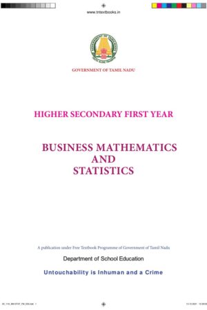 11th Standard Business Maths Statistics Book PDF - English Medium 11th Standard Business Maths Statistics Book PDF – English Medium