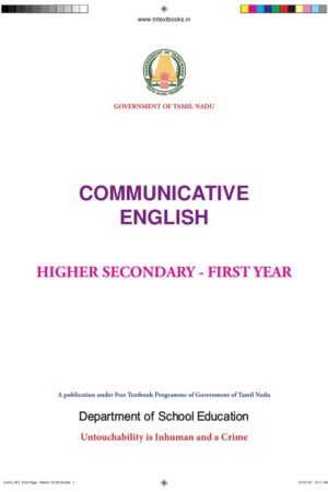 11th Standard Communicative Book PDF - English Medium 11th Standard Communicative Book PDF – English Medium