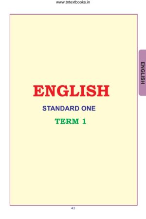 1st Standard English Book PDF - 1st Term Tamil Medium New Syllabus 1st Standard English Book PDF – 1st Term Tamil Medium New Syllabus