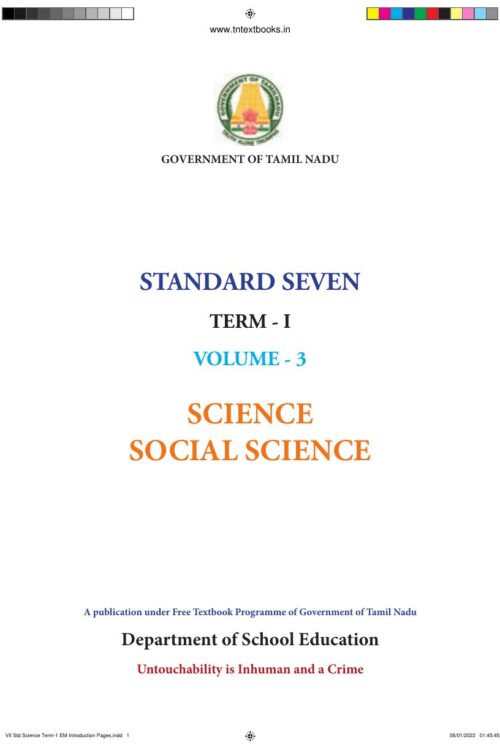 7th Standard Social Science Book PDF – 1st Term English Medium