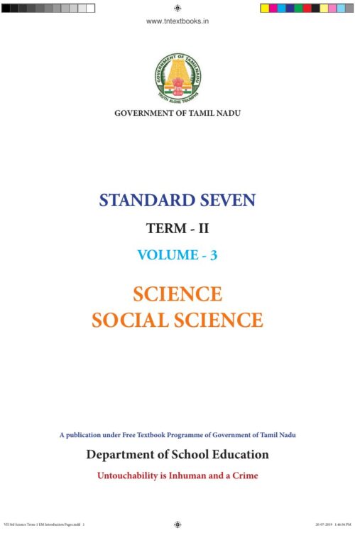 7th Standard Social Science Book PDF – 2nd Term English Medium